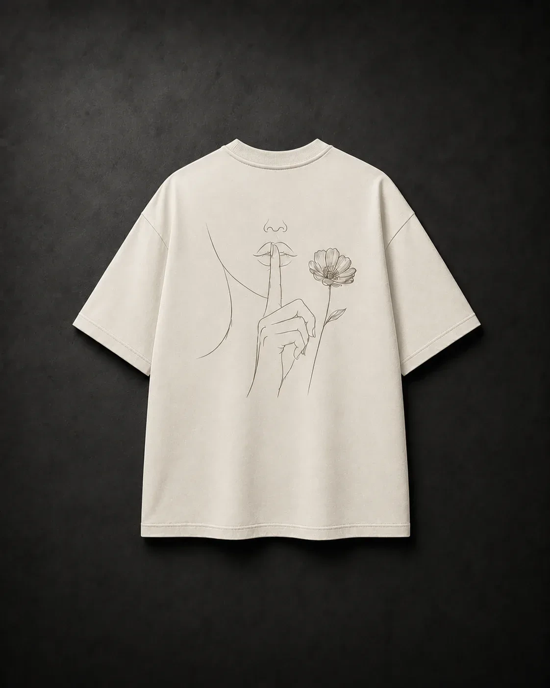 Insignia Backprint Tee — Bone Ivory